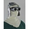 Ecru colored balaclava, triple layer, owl eyes