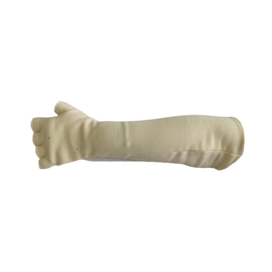 Mitt cuff for protection against heat and flames, double thickness