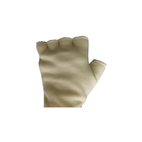 Cuff for protection against heat and flames, double thickness.