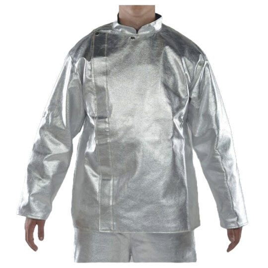 Veste en tissu aluminisé sans isolant, doublure coton Proban