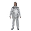 Aluminized Marlan jacket without insulation, Proban cotton lining, side closure with hook-and-loop strip and pressure
